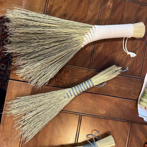 Sandi’s whisk brooms made at Peter’s Valley in New Jersey.  Sandi was lucky enough to win this class during the MAFA conference in June.  Way to go Sandi!