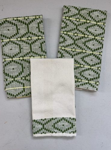 Jan's towels inspired by the Seattle subway tile