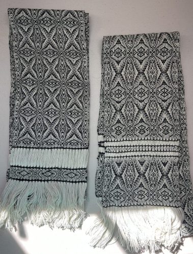 Mary Ann's Bamboo scarves with fancy hemstitching