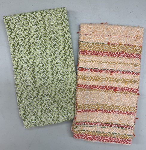 More M's  W's towels. 2 colors of weft. Jan